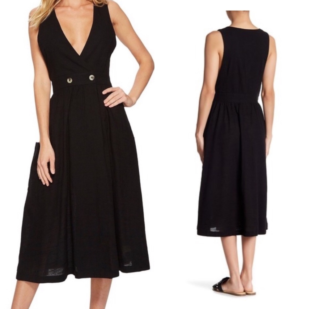 Free People Diana Wrap Midi Dress